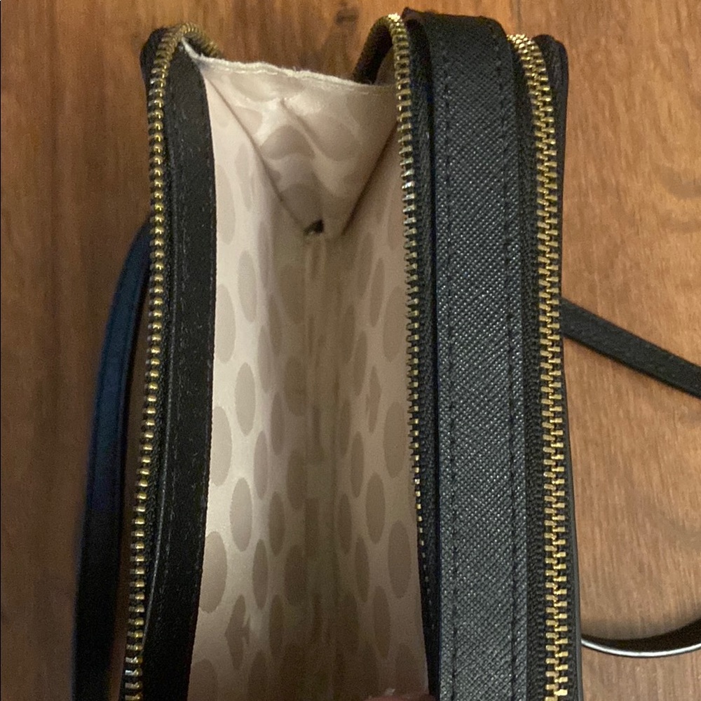 Kate Spade Double Zip Mini Crossbody Black - Picture 7 of 10